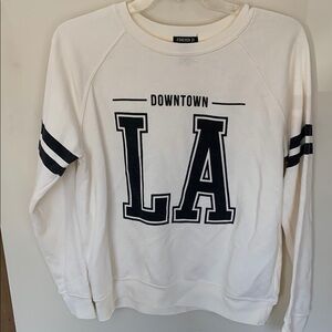 Forever 21 White LA Sweatshirt
